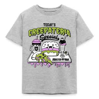 Monster High™ Creepateria Special - Kinder T-Shirt - Grau meliert - Vorne - AI Model Kid Male (0cm)