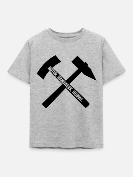 Erzgebirge Handwerk - Kinder T-Shirt - Grau meliert