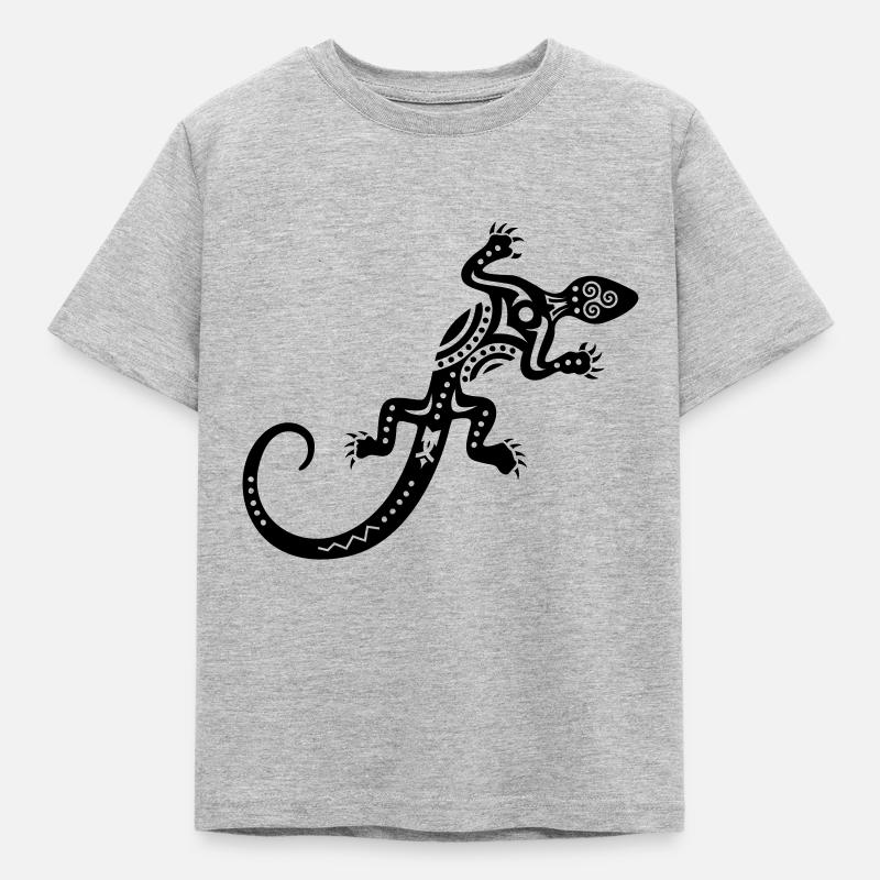 lizard - Kids' T-Shirt - heather grey