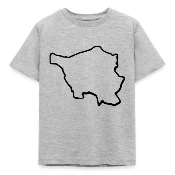 Saarland - Kinder T-Shirt - Grau meliert - Vorne - AI Model Kid Male (0cm)