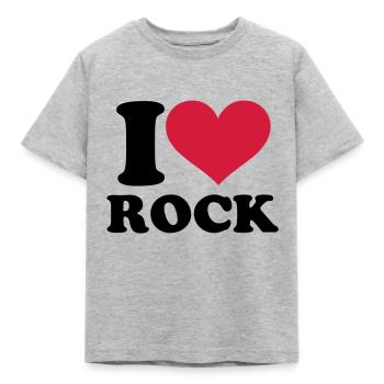 Rock - Kids' T-Shirt - heather grey - Front - AI Model Kid Male (0cm)