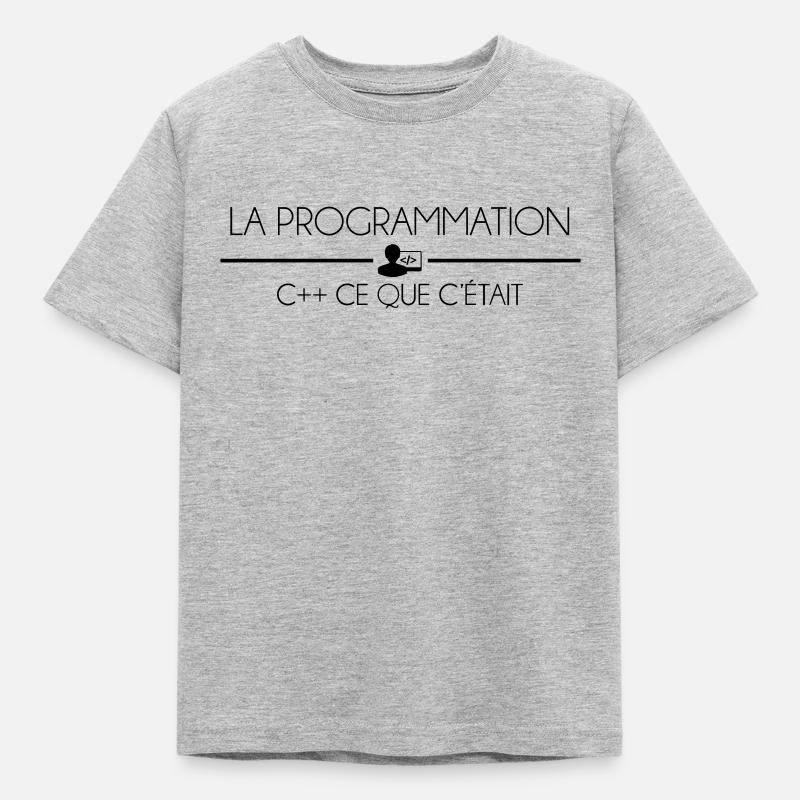 Programmation C++ - T-shirt Enfant - gris chiné