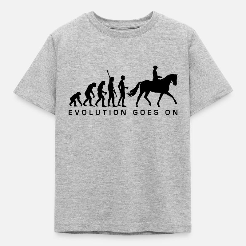 evolution_reiter_b - Kids' T-Shirt - heather grey