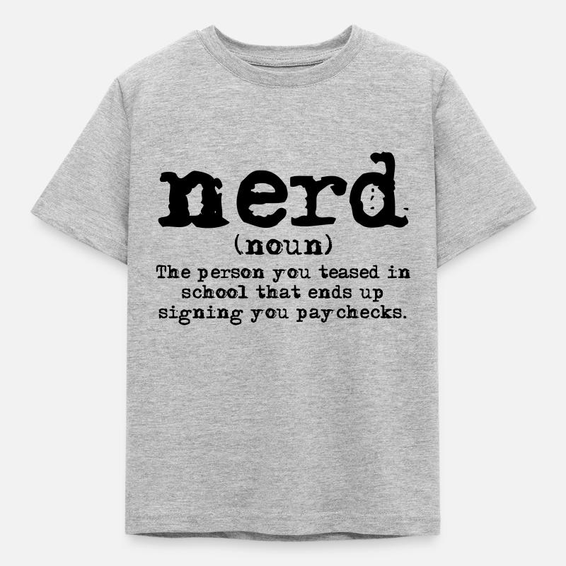 Définition de nerd - T-shirt Enfant - gris chiné