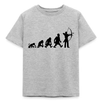 Bogenschießen - Kinder T-Shirt - Grau meliert - Vorne - AI Model Kid Male (0cm)