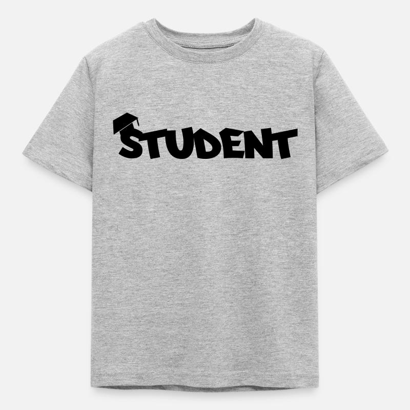 student - Kinder T-Shirt - Grau meliert