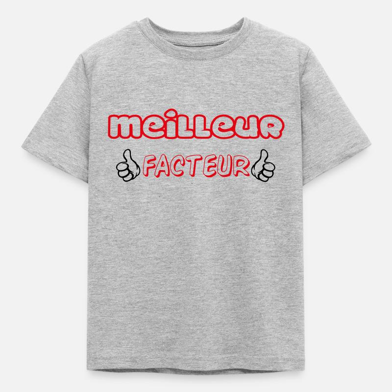 BEST FACTOR - Kids' T-Shirt - heather grey