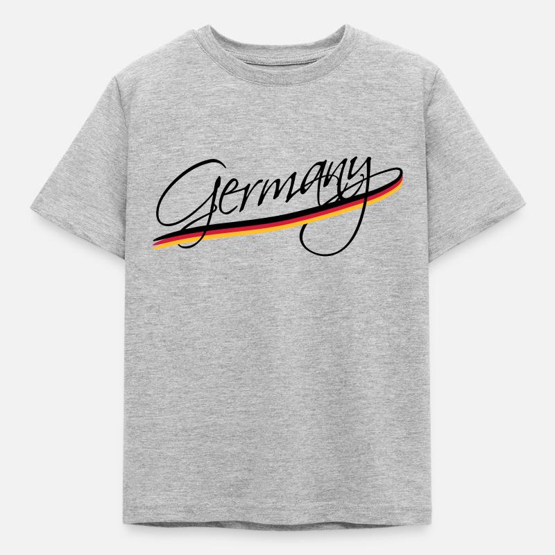 Germany - Kinder T-Shirt - Grau meliert