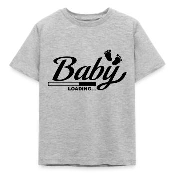 baby_loading_f1 - T-shirt Enfant - gris chiné - Devant - AI Model Kid Male (0cm)