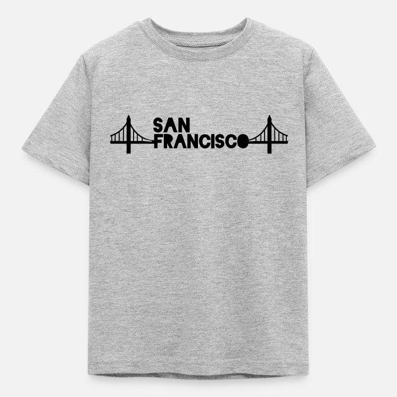San Francisco - Kinder T-Shirt - Grau meliert