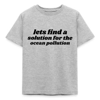Marine Conservation - Kids' T-Shirt - heather grey - Front - AI Model Kid Male (0cm)