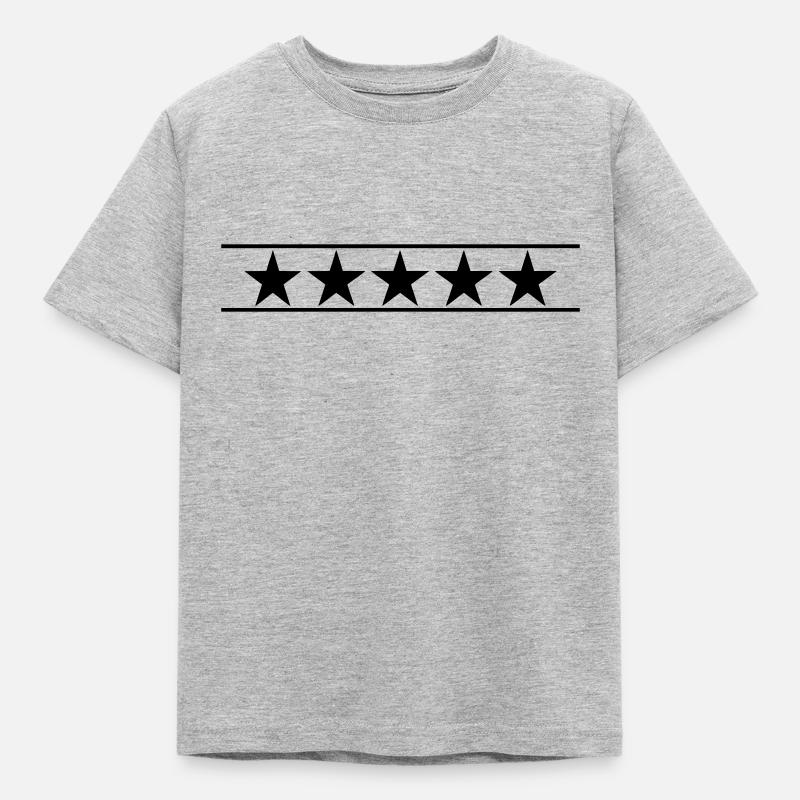 sterne - Kinder T-Shirt - Grau meliert