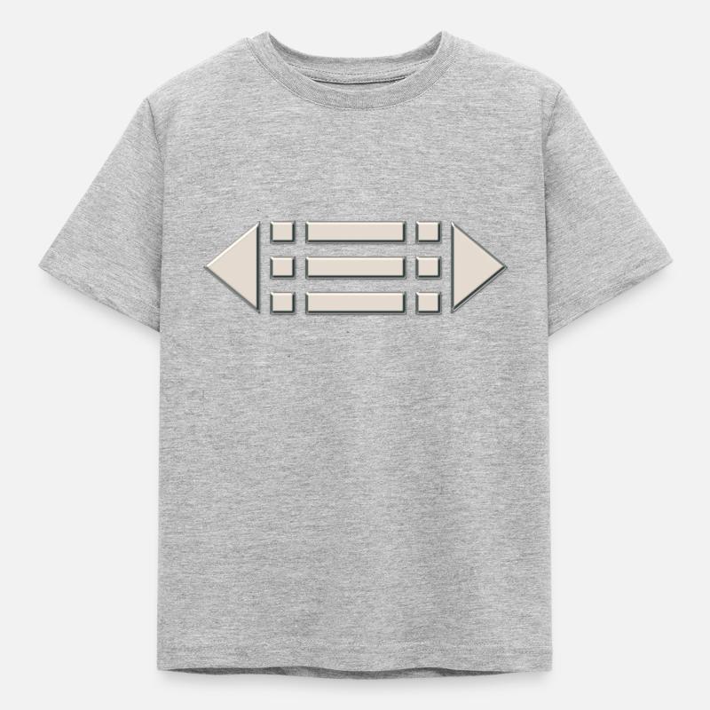 Amulett Atlantis - Schutz Symbol, Ring Atlanter / - Kinder T-Shirt - Grau meliert
