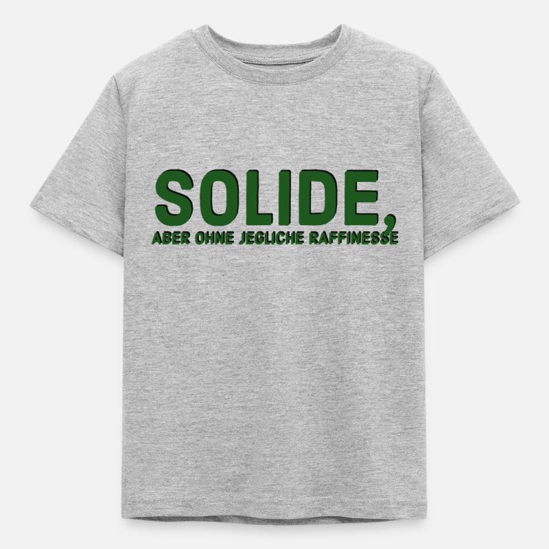 Solid but devoid of any sophistication - Kids' T-Shirt - heather grey