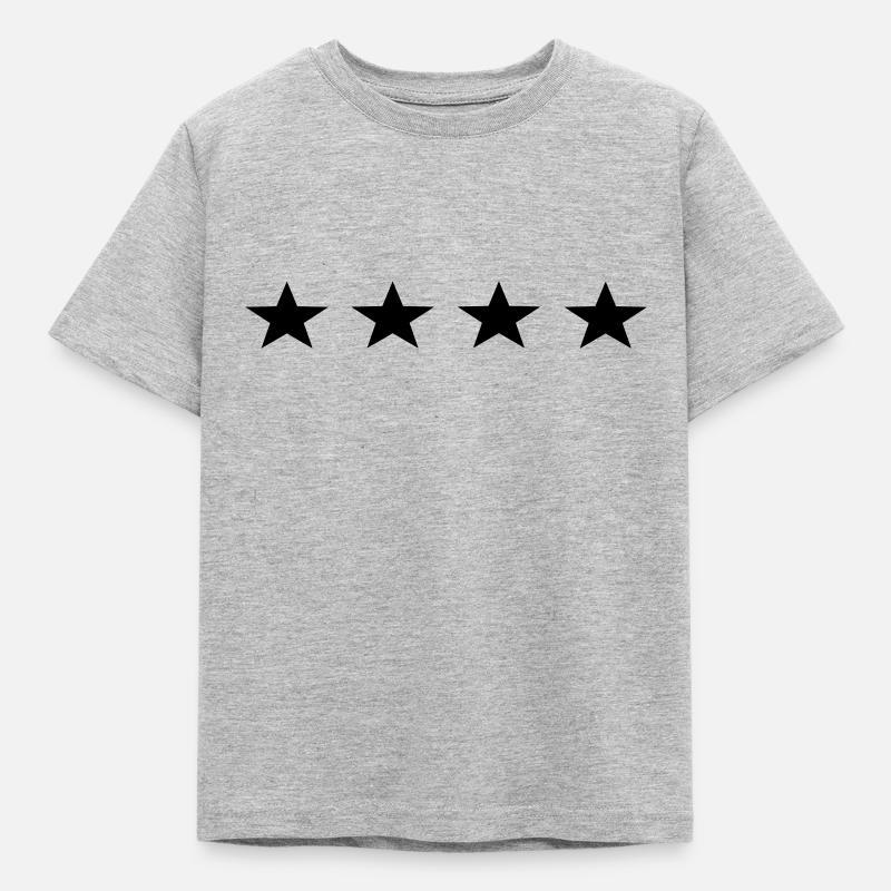 4 sterne - Kinder T-Shirt - Grau meliert