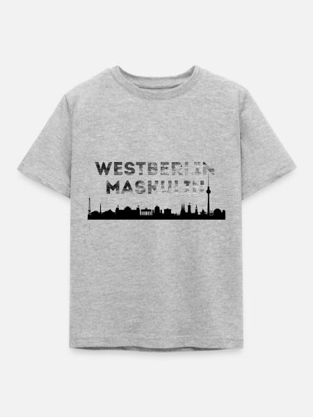 Westberlin maskulin - Kinder T-Shirt - Grau meliert