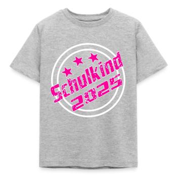 Schulkind 2025 Schulanfang Grundschule Kind - Kinder T-Shirt - Grau meliert - Vorne - AI Model Kid Male (0cm)