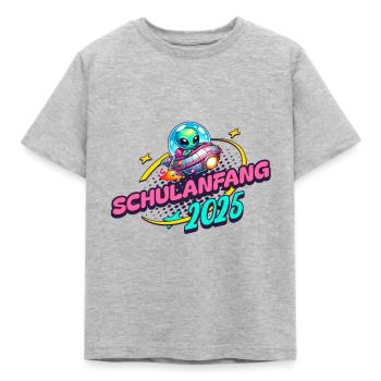 Schulanfang 2025 Erstklässler Schule Kind - Kinder T-Shirt - Grau meliert - Vorne - AI Model Kid Male (0cm)