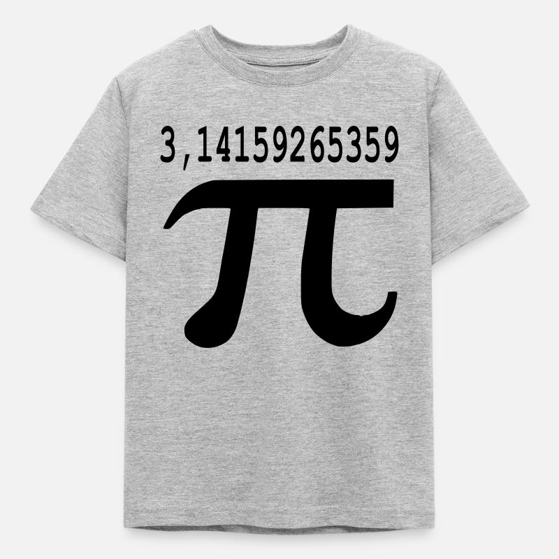 pi - Kinder T-Shirt - Grau meliert