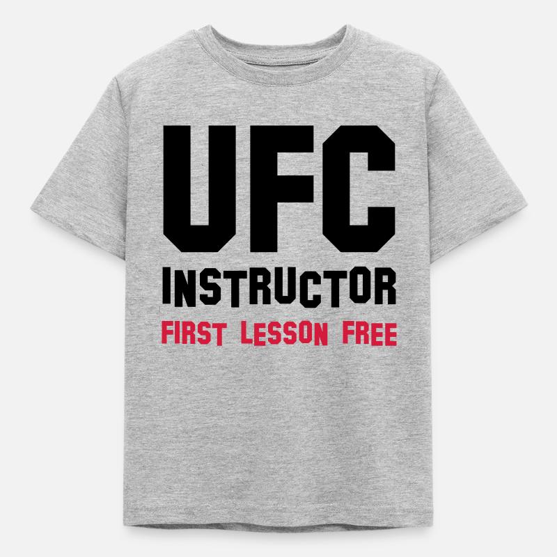 ufc instructor - Kids' T-Shirt - heather grey
