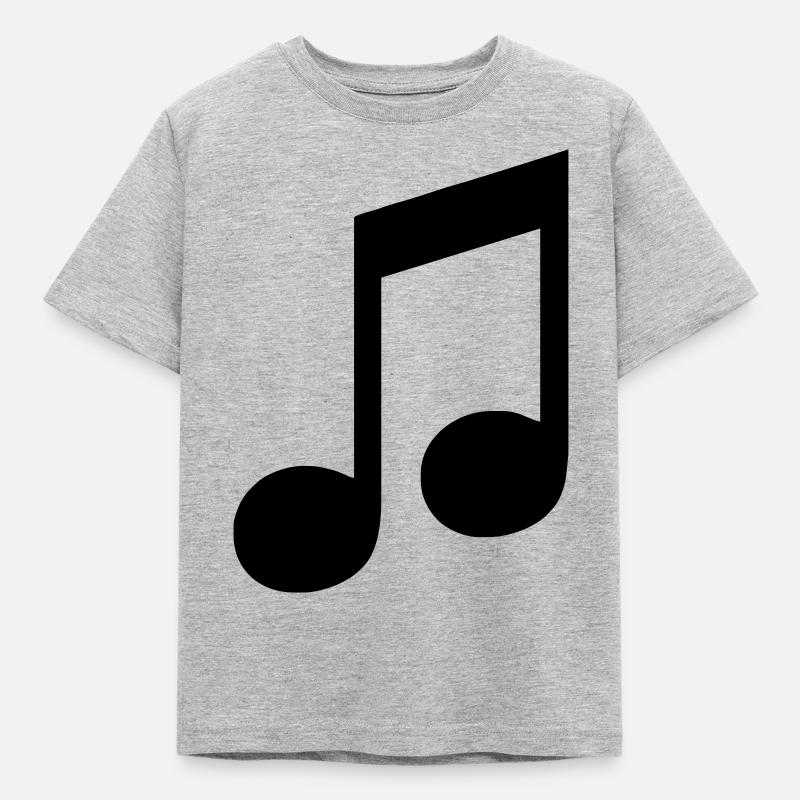 note - Kinder T-Shirt - Grau meliert