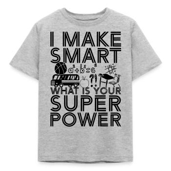 Teacher - Kids' T-Shirt - heather grey - Front - AI Model Kid Male (0cm)