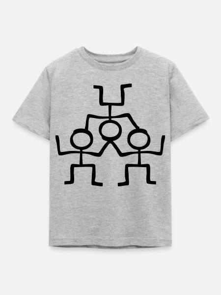 Acrobaten Acrobatic - Kinder T-Shirt - Grau meliert