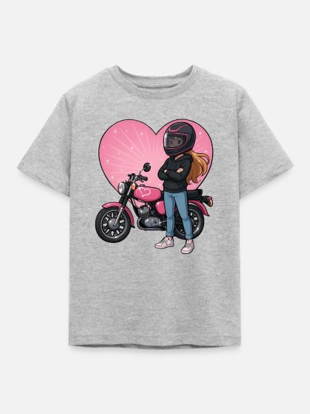 Simsongirl II - Kinder T-Shirt - Grau meliert