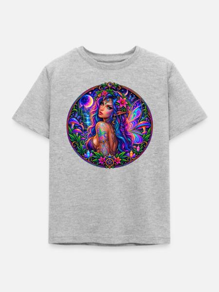 Elfe - Kinder T-Shirt - Grau meliert