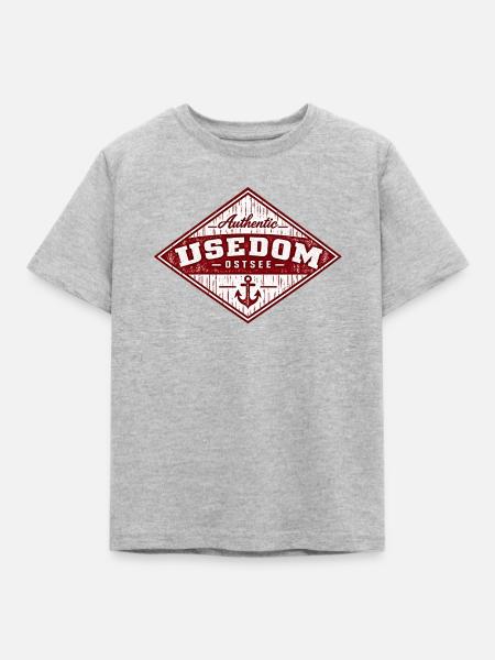 Usedom - Insel - Ostsee - Deutschland - Kinder T-Shirt - Grau meliert