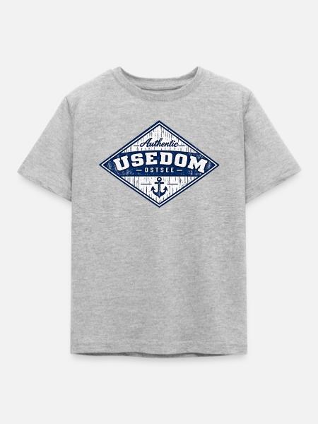 Usedom - Insel - Ostsee - Deutschland - Kinder T-Shirt - Grau meliert