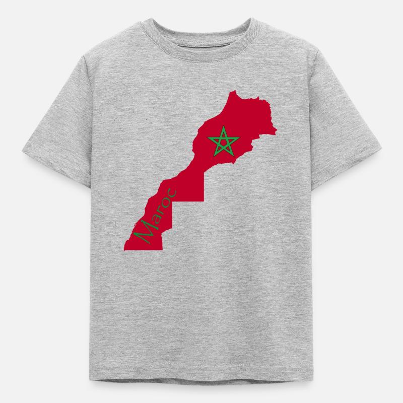 Marokko 2 - Kinder T-Shirt - Grau meliert