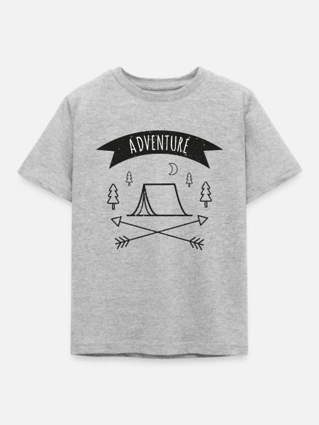 adventure - Kinder T-Shirt - Grau meliert