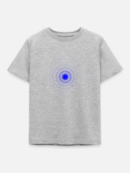 Airy Disc Blue - Kinder T-Shirt - Grau meliert