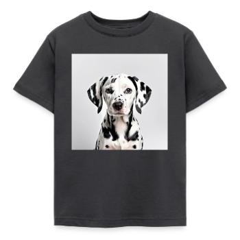Dalmatina T-Shirt - Kids' T-Shirt - dark grey - Front - AI Model Kid Female (0cm)
