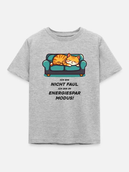 Faul - Kinder T-Shirt - Grau meliert