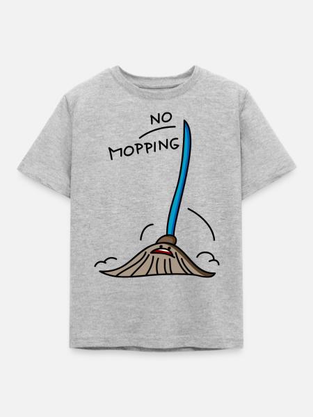 Kein Mobbing - Kinder T-Shirt - Grau meliert