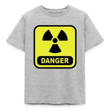 atome de danger - T-shirt Enfant - gris chiné - Devant - AI Model Kid Male (0cm)