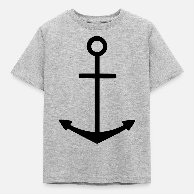 Anker - Kinder T-Shirt - Grau meliert