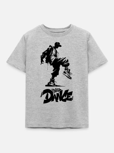 Straßentänzerin - Kinder T-Shirt - Grau meliert