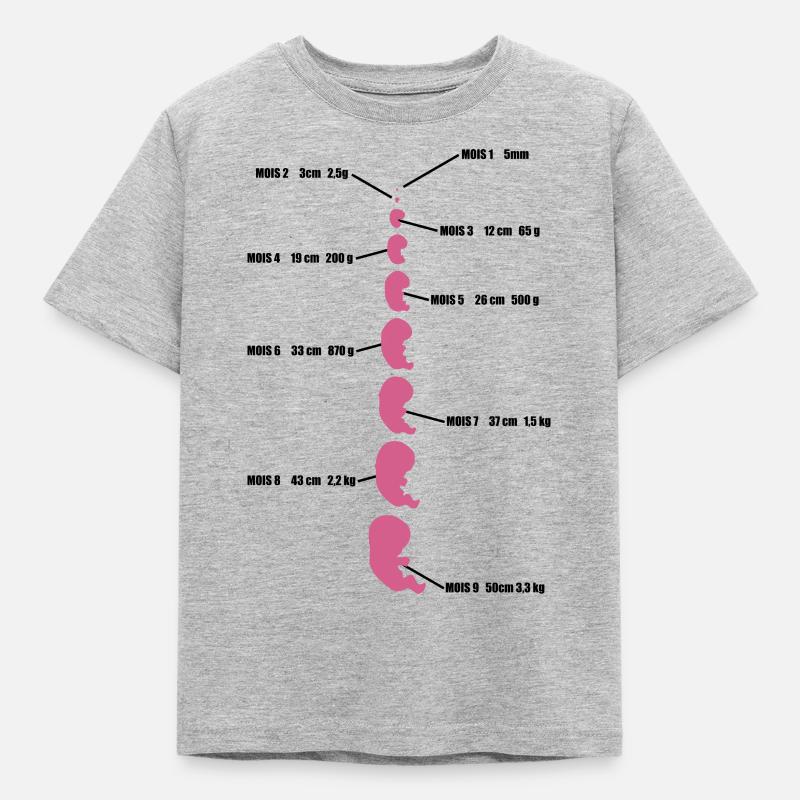 bébé evolution - T-shirt Enfant - gris chiné