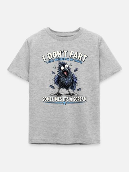 I Dont Fart - Kinder T-Shirt - Grau meliert