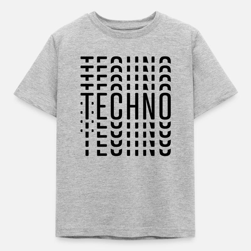 TECHNO - Kids' T-Shirt - heather grey