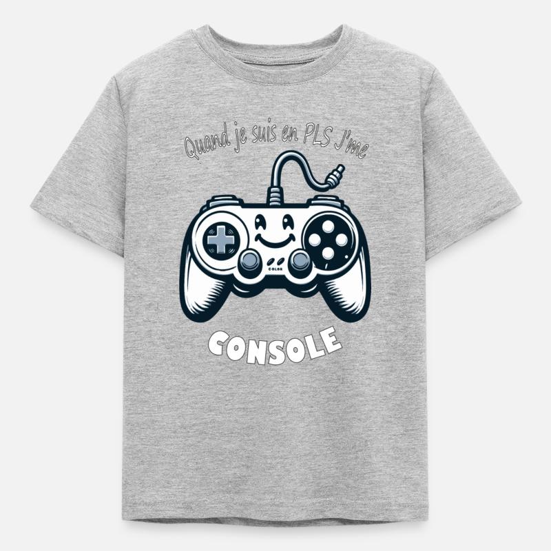 Console - T-shirt Enfant - gris chiné