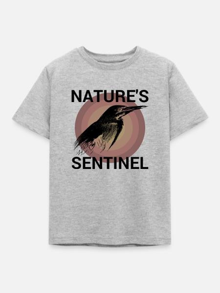 Wächter der Natur - Kinder T-Shirt - Grau meliert