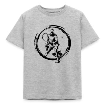 Joueurs de tennis - T-shirt Enfant - gris chiné - Devant - AI Model Kid Male (0cm)
