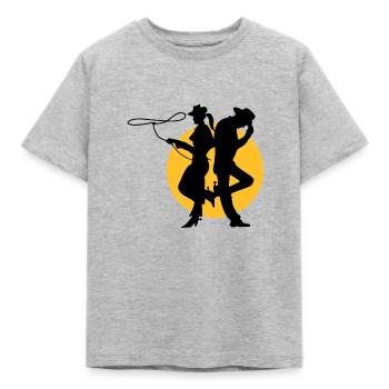 sheriff - Kinder T-Shirt - Grau meliert - Vorne - AI Model Kid Male (0cm)