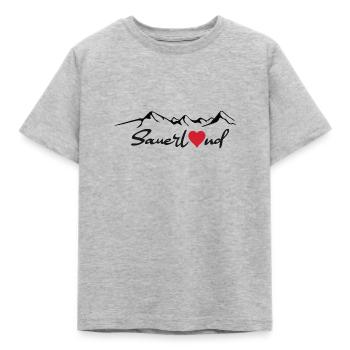 Sauerland Sticker - Kinder T-Shirt - Grau meliert - Vorne - AI Model Kid Male (0cm)