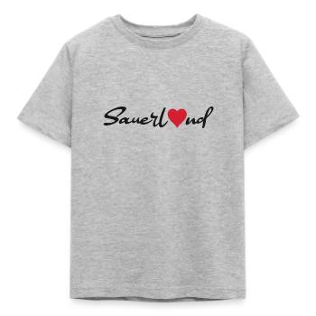 Sauerland Sticker - Kinder T-Shirt - Grau meliert - Vorne - AI Model Kid Male (0cm)
