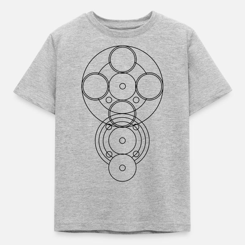 abstract - Kids' T-Shirt - heather grey